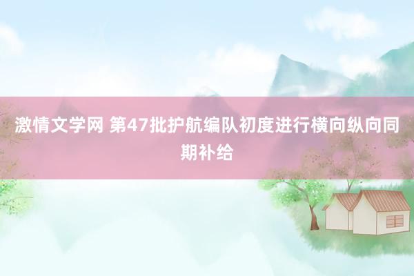 激情文学网 第47批护航编队初度进行横向纵向同期补给