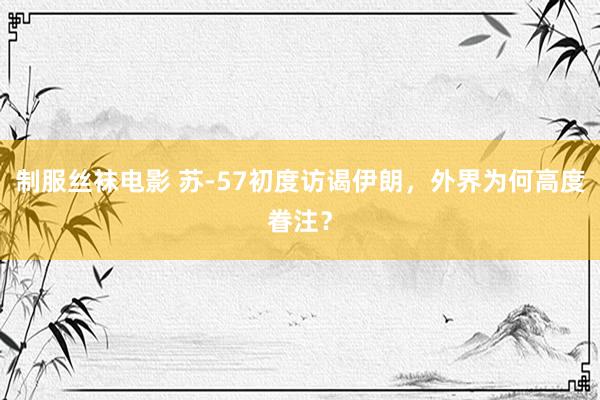 制服丝袜电影 苏-57初度访谒伊朗，外界为何高度眷注？