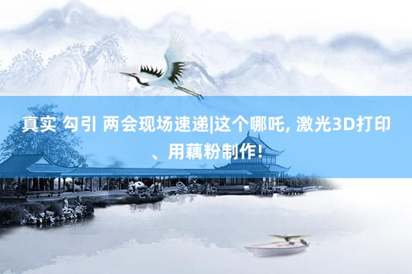 真实 勾引 两会现场速递|这个哪吒, 激光3D打印、用藕粉制作!