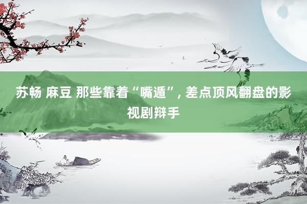 苏畅 麻豆 那些靠着“嘴遁”, 差点顶风翻盘的影视剧辩手