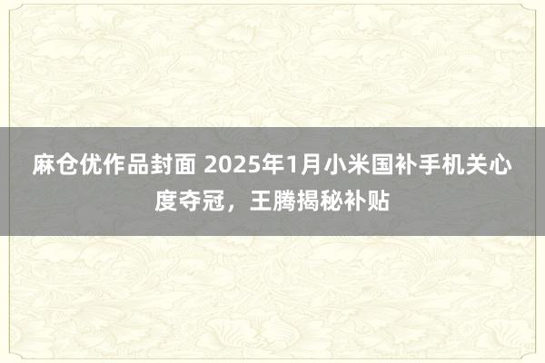 麻仓优作品封面 2025年1月小米国补手机关心度夺冠，王腾揭秘补贴